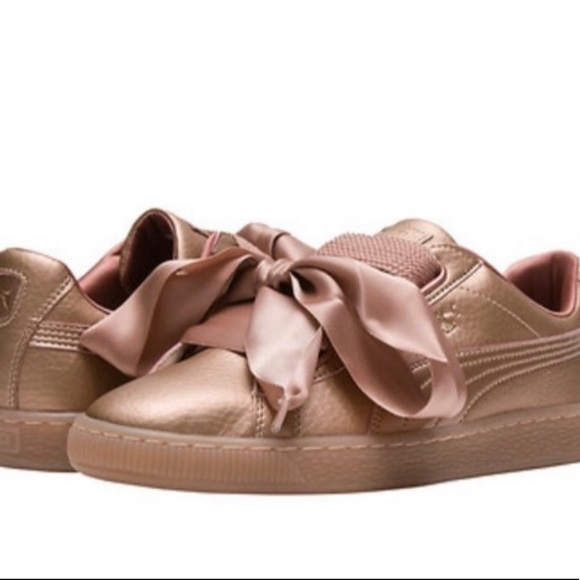 Puma Basket Heart Trainers - Picture 1 of 7